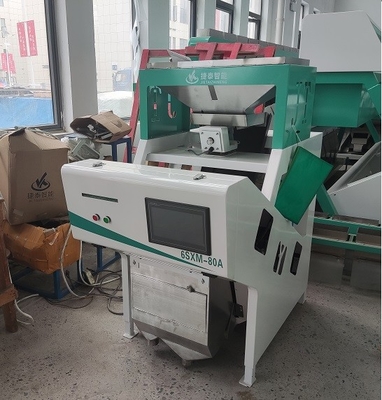 A máquina de classificação azul da cor do arroz branco personalizou 0,8 - 1.6T/H