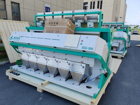 6 máquina do classificador da cor da rampa IOT para o feijão de café glutinoso 4-8T/H do arroz