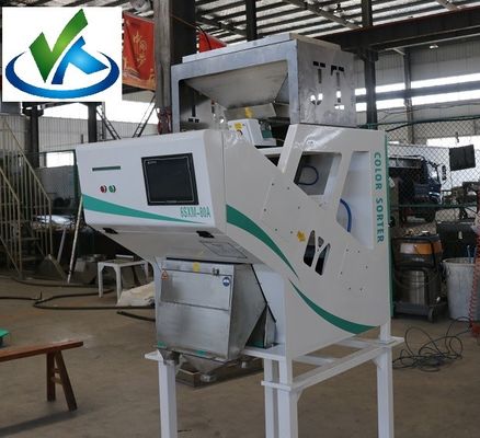 Máquina classificadora de cores de grãos de matéria-prima óptica com câmera CCD
