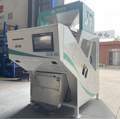 Equipamento classificador de cor de milho CCD PLC para mini classificação de arroz