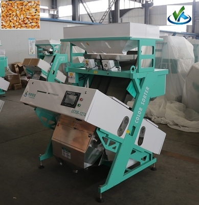 Máquina classificadora de cores de grãos PLC para classificação de tamanho 12 calhas