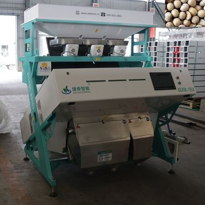 Máquina classificadora de cores de grãos de castanha de caju inteligente de 5400 pixels com câmera CCD