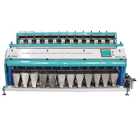 Máquina Classificadora de Amêndoas de Caju 12 Chutes 768 Canais Para Arroz Japonica