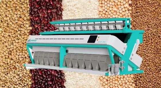 Os feijões inteligentes a rendimento elevado do arroz colorem o T/H da máquina 11,0 - 19,0 do classificador